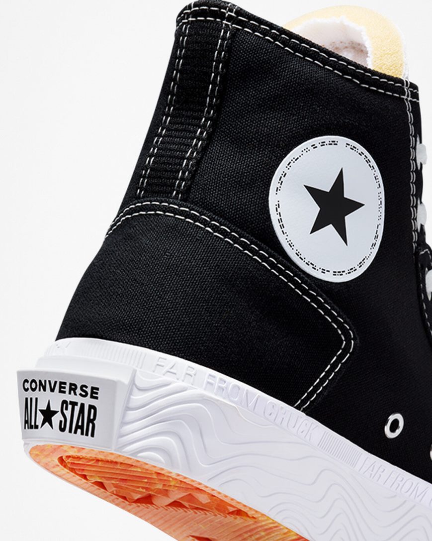 Dámské Boty Vysoké Converse Chuck Taylor Alt Star Platene Černé Bílé | CZ OJTS89